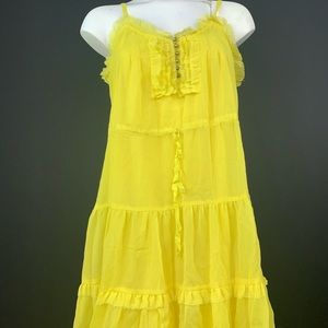 Yellow Flowy Summer Dress